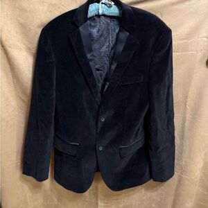Men's Black Velvet Blazer